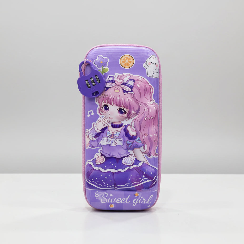 Locked Kawaii Pencil Case