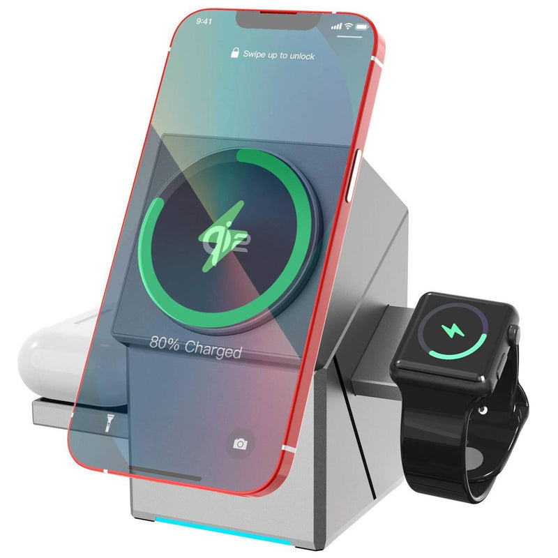 3 In 1 Magnetic Wireless Charger - AEDKart UAE