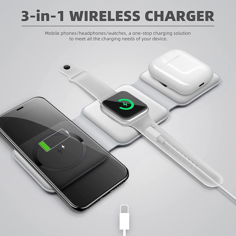 3 In 1 Wireless Charging Pad - AEDKart UAE