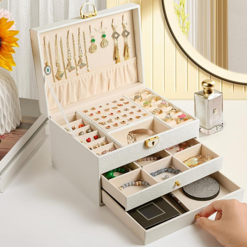3 Layer Jewelry Storage Box - AEDKart UAE