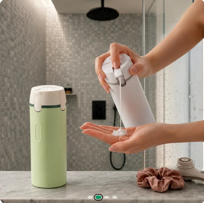 4-in-1 Travel Toiletry Bottle Dispenser Set - Leak-Resistant