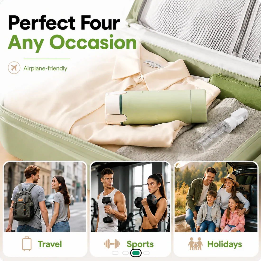 4-in-1 Travel Toiletry Bottle Dispenser Set - Leak-Resistant