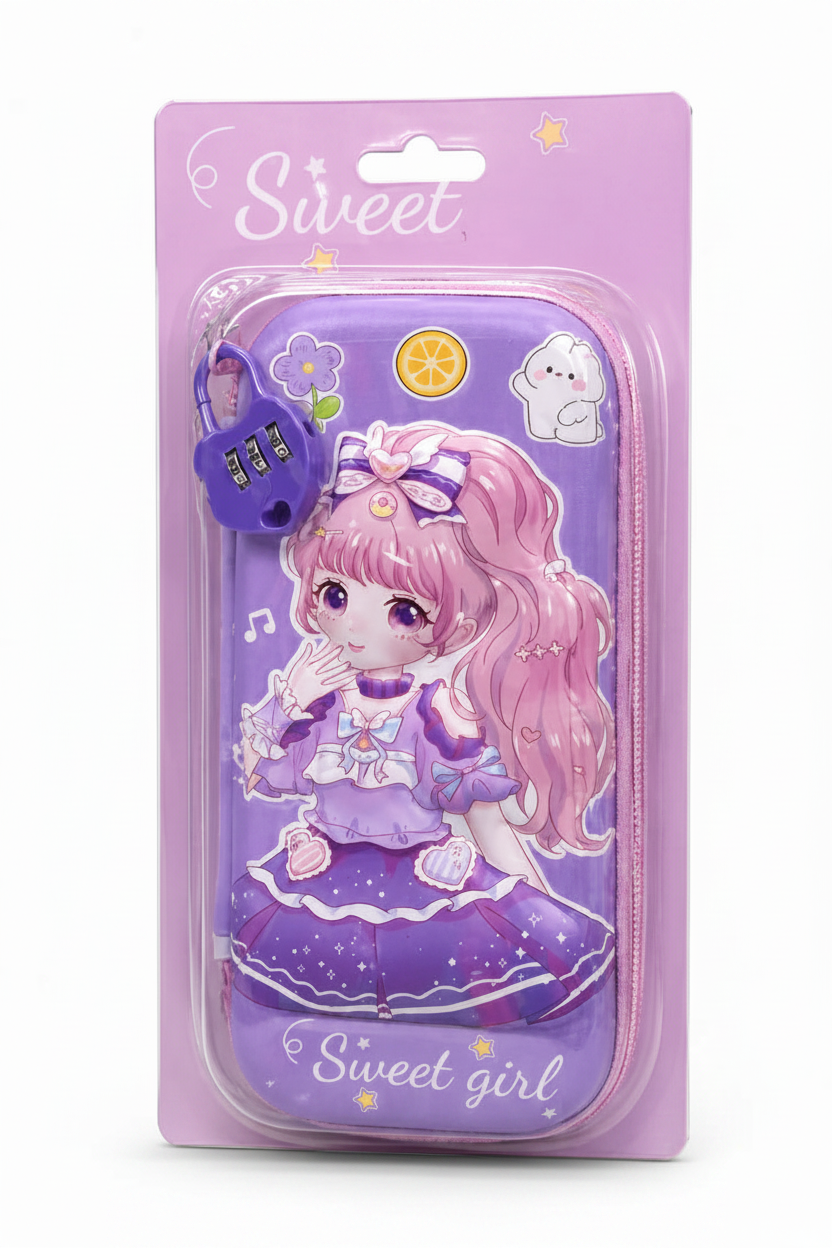 Locked Kawaii Pencil Case