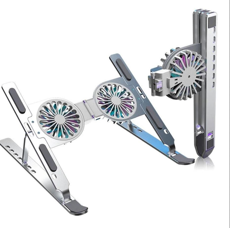 Foldable Dual Fan Laptop Cooling Stand - AEDKart UAE