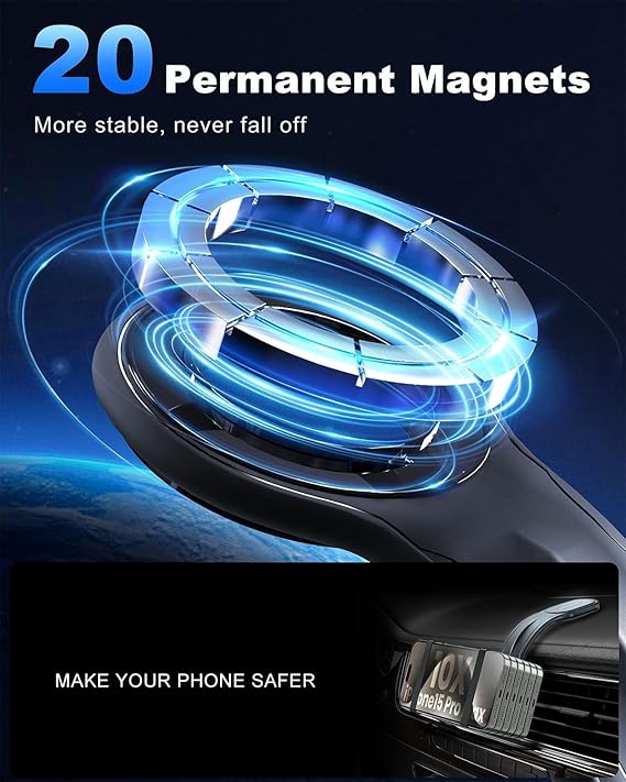 Detachable Magnetic Car Phone Mount - AEDKart UAE