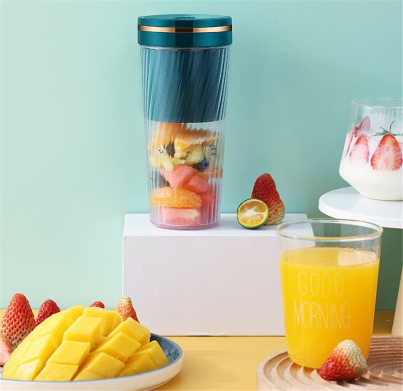 Portable Blender Mini Home Fruit Juicer Cup Wireless Usb Electric Fruit Juice Machine - AEDKart UAE