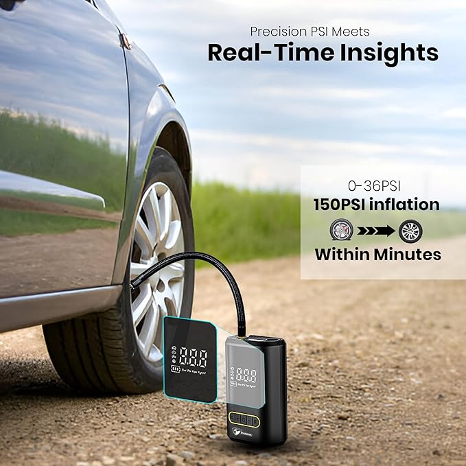 Portable Digital Air Compressor Tire Inflator - AEDKart UAE