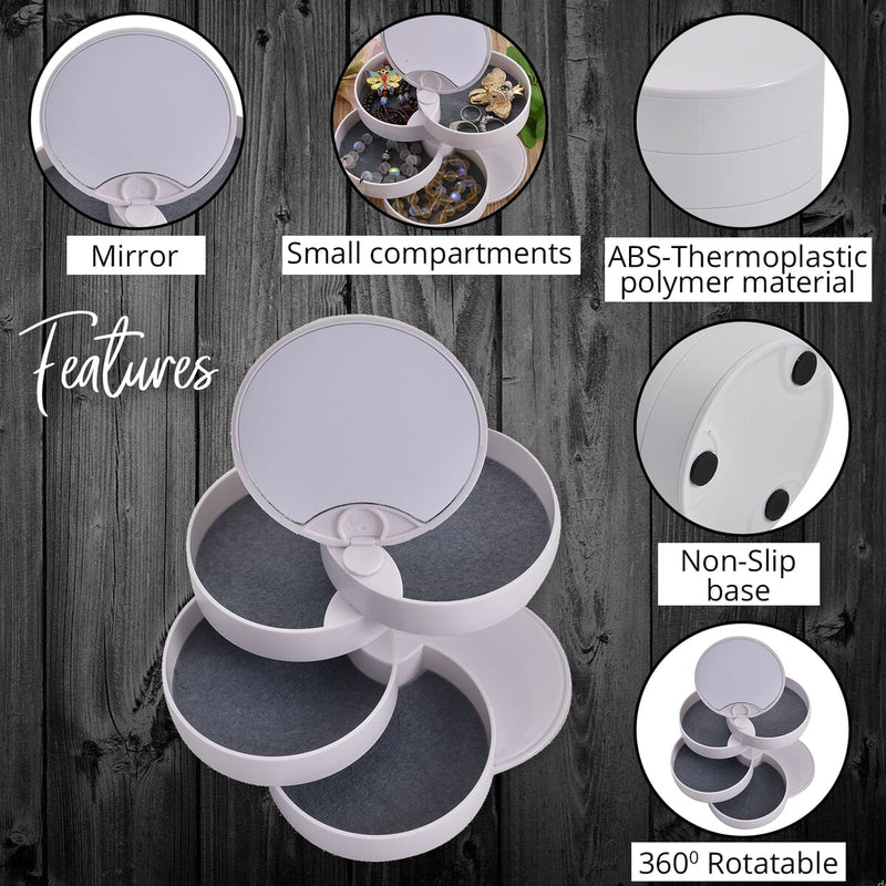 Rotating Jewelry Storage Box - AEDKart UAE