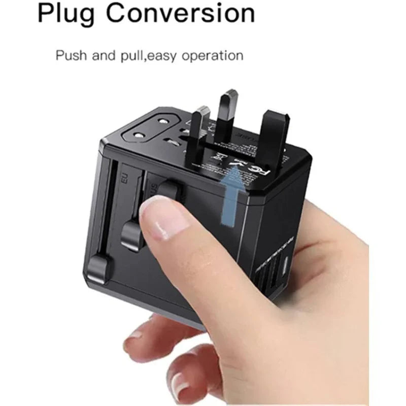 Travel Adapter USB USB-C Port - AEDKart UAE