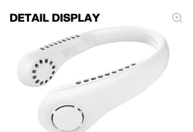 Portable Vaneless Neck Fan - Rechargeable Hands-Free Cooling Fan