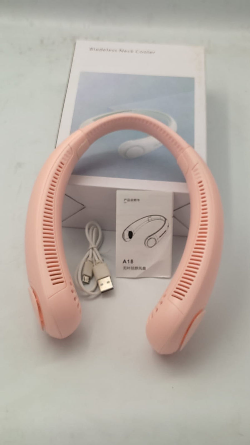 Portable Vaneless Neck Fan - Rechargeable Hands-Free Cooling Fan