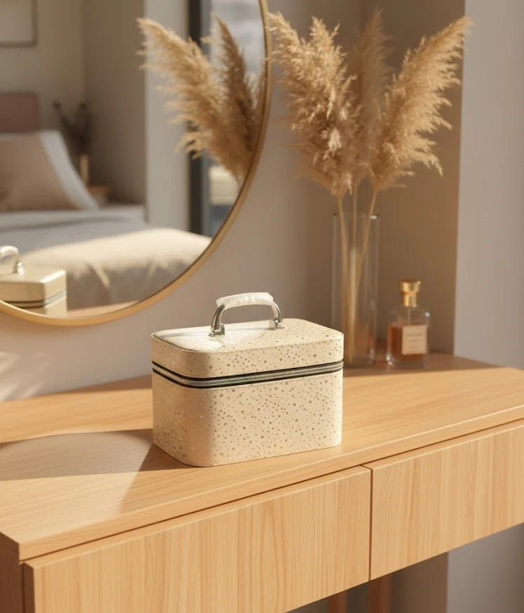 Makeup Organizer Bag with Handle