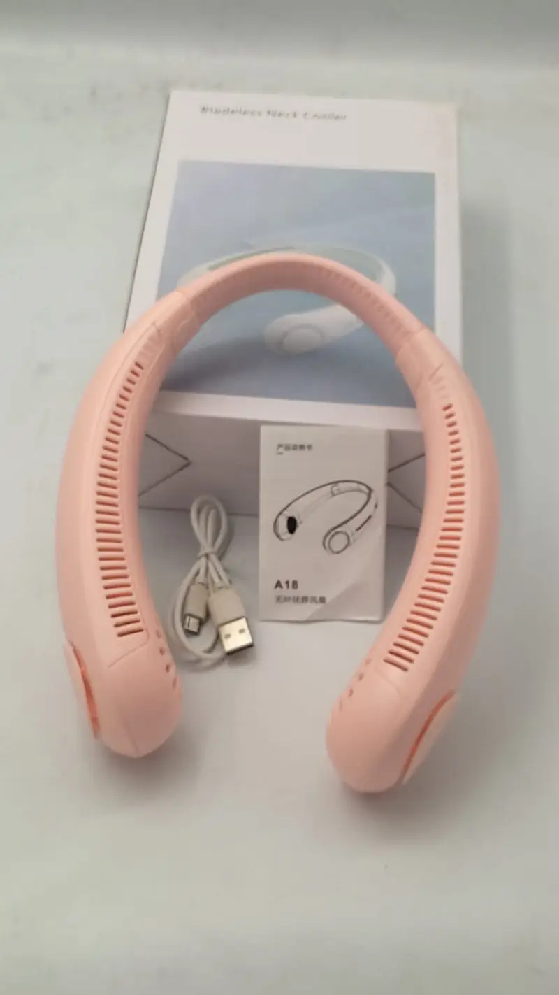 Portable Vaneless Neck Fan – Rechargeable Hands-Free Cooling Fan